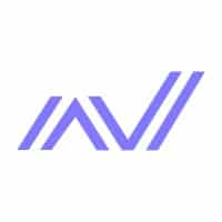 Logo with stylized purple lines forming abstract geometric shapes on a white background.