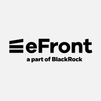 eFront logo, a part of BlackRock.