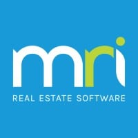 mri REAL ESTATE SOFTWARE logo. The letters 'm' and 'r' are white, and the 'i' is green, on a blue background.
