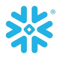 Snowflake logo, a light blue stylized snowflake design with a central diamond and six branching arms, on a white background.