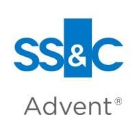 SS&C Advent logo. SS&C is in blue with a white ampersand in a blue block. Advent is in gray with a registered trademark symbol.