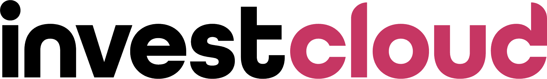 InvestCloud logo with 'invest' in black and 'cloud' in magenta.