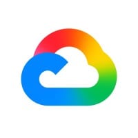 Rainbow-colored cloud icon.