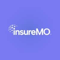 The insureMO logo, with a white stylized globe and text on a purple background.