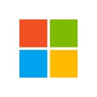 Microsoft logo with four colored squares: red, green, blue, and yellow.